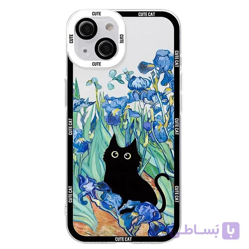 کاور CAT ART مدل گربه سیاه مناسب برای iPhone XR — تصویر 1