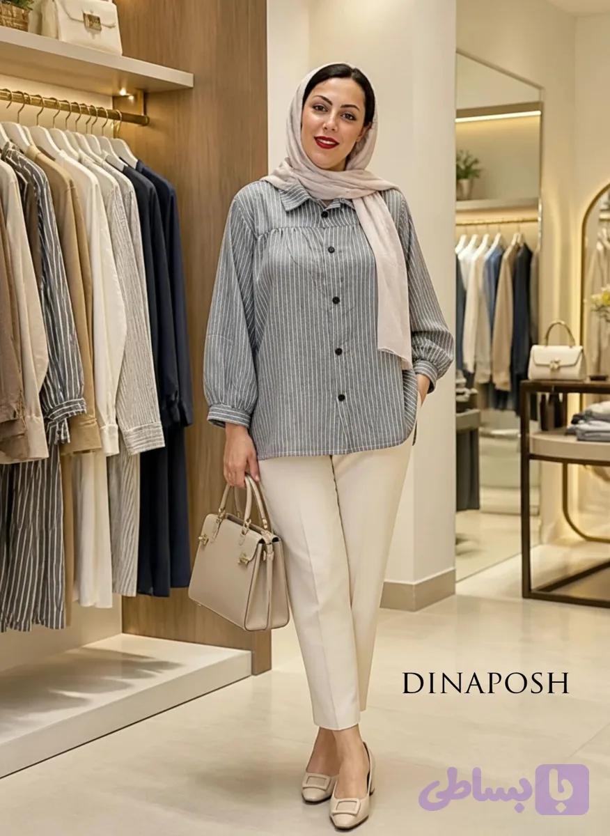 شومیز عروسکی راه راه کد ۱۱۱