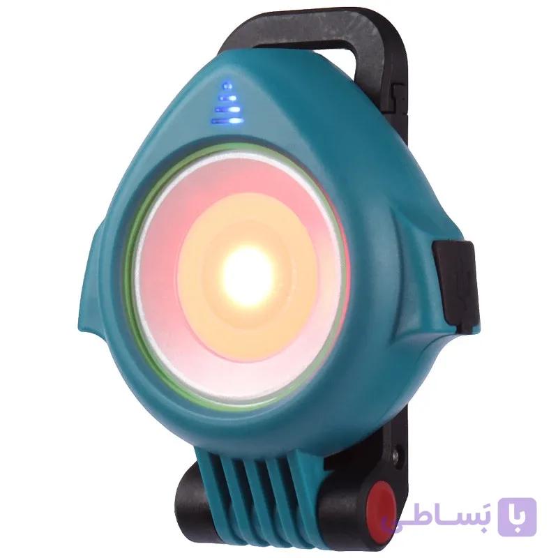 چراغ شارژی و خورشیدی WJ021 | چراغ کمپینگ چندکاره با پاوربانک و چراغ قوه — تصویر 1