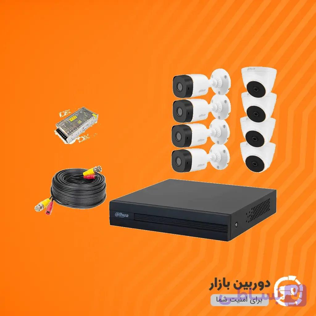 پکیج دوربین مدار بسته ۸ عددی داهوا