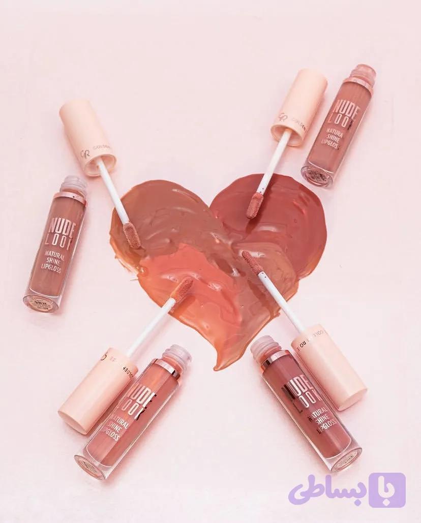 رژ لب مایع شاین نودلوک گلدن رز مدل NATURAL SHINE