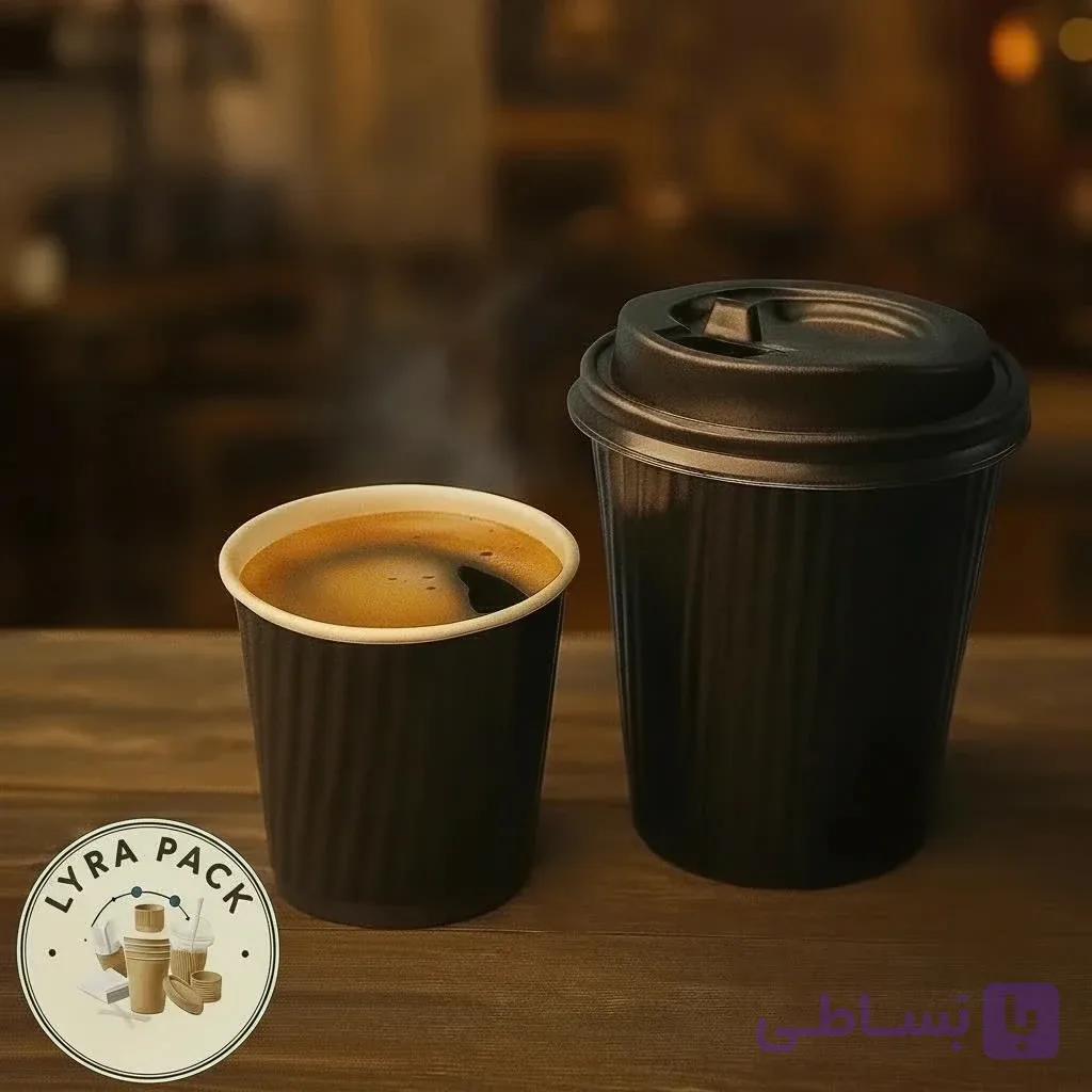 لیوان دوجداره کاغذی کرکره ای 110 سی سی