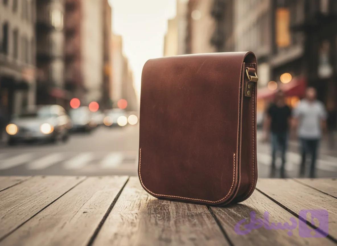 کیف دوشی چرم طبیعی - صنایع دستی چرم هارمونی