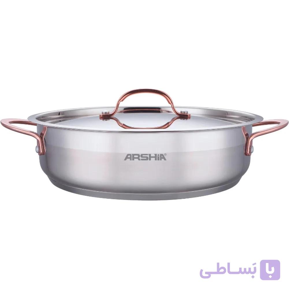 تابه استیل 28 سانتی عرشیا مدل SS014-3311 — تصویر 1