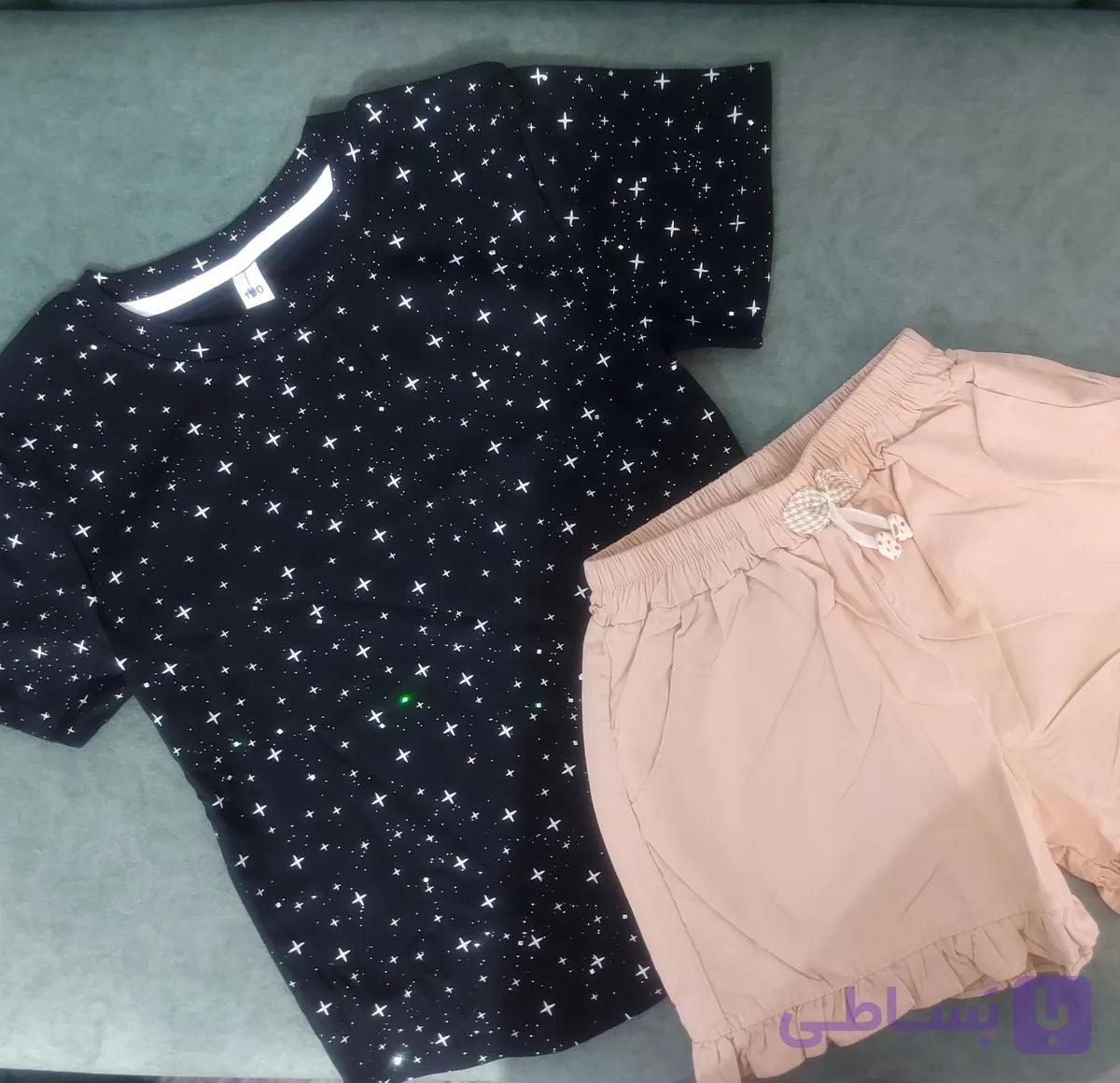 تیشرت شورتک دخترانه وارداتی