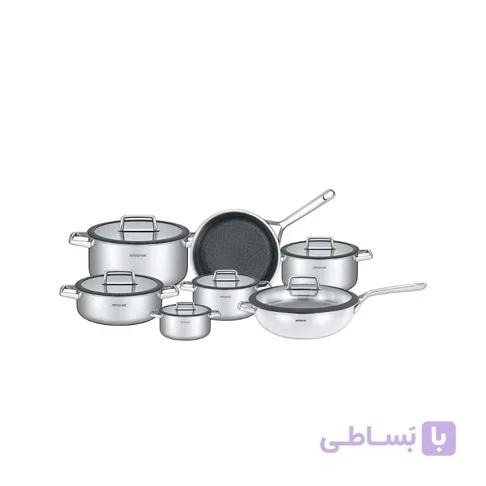 سرویس قابلمه ۱۳ پارچه با کف لیزری برند عرشیا — تصویر 1