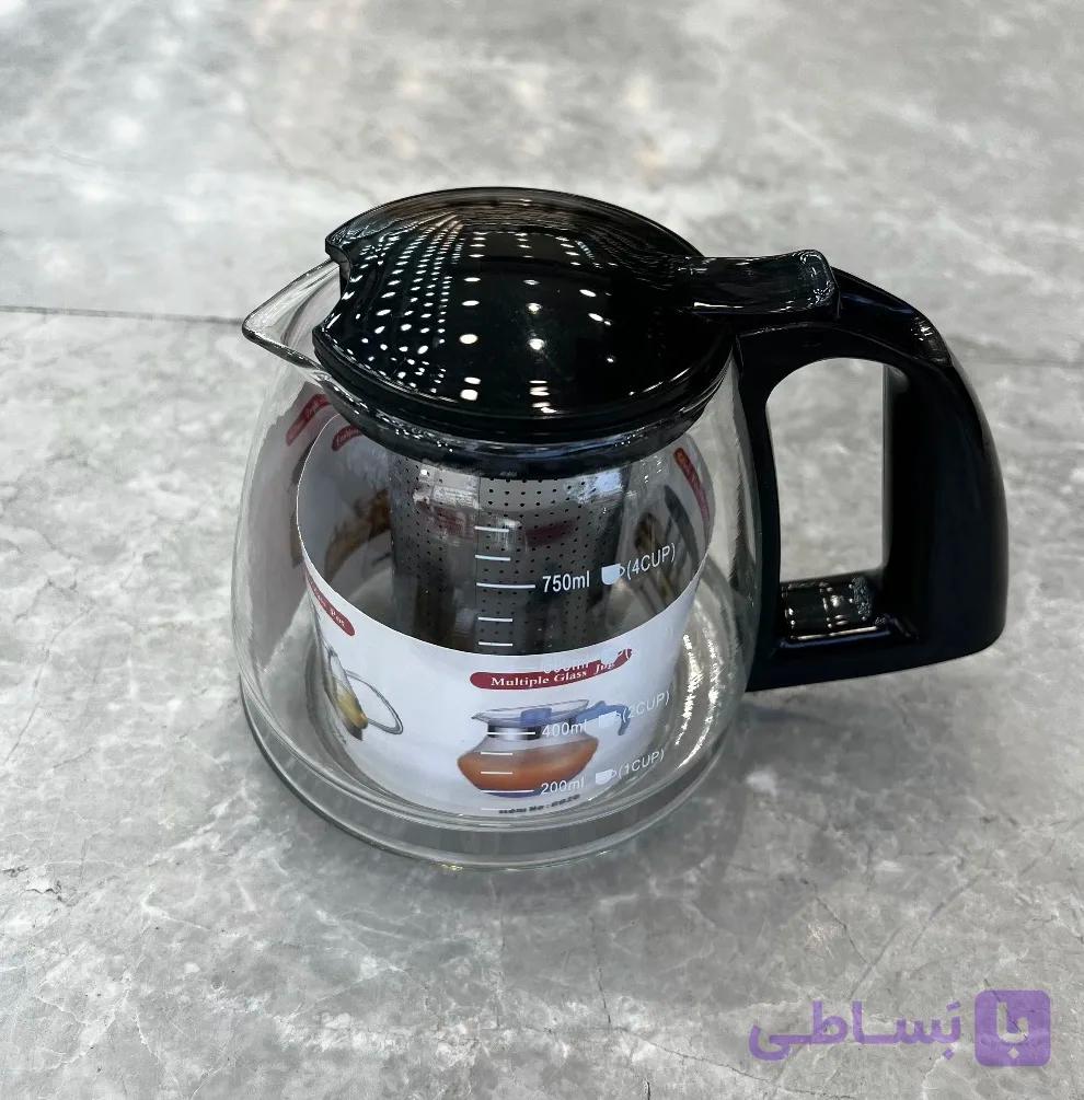 قوری پیرکس شفاف مقاوم ۷۵۰ سی سی وارداتی اصل