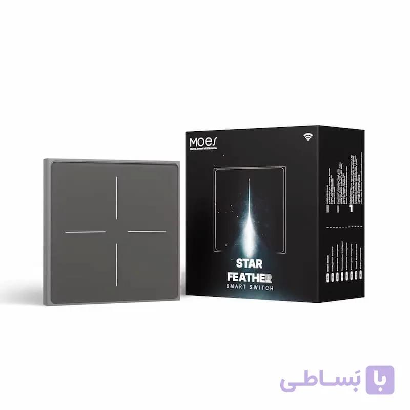 کلید لمسی هوشمند پرده برقی MOES مدل Star Feather — تصویر 1