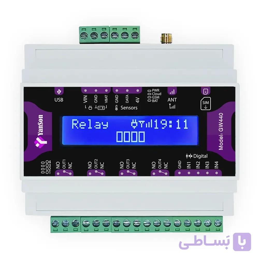 کنترلر پیامکی سیمکارتی هوشمند چهارکانال YanSon مدل GW440