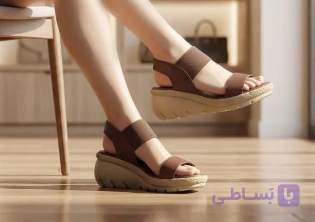 صندل لژ ۶ سانت زنانه کد yar476 سایز ۳۷ تا ۴۰ ضمانت اصالت کالا