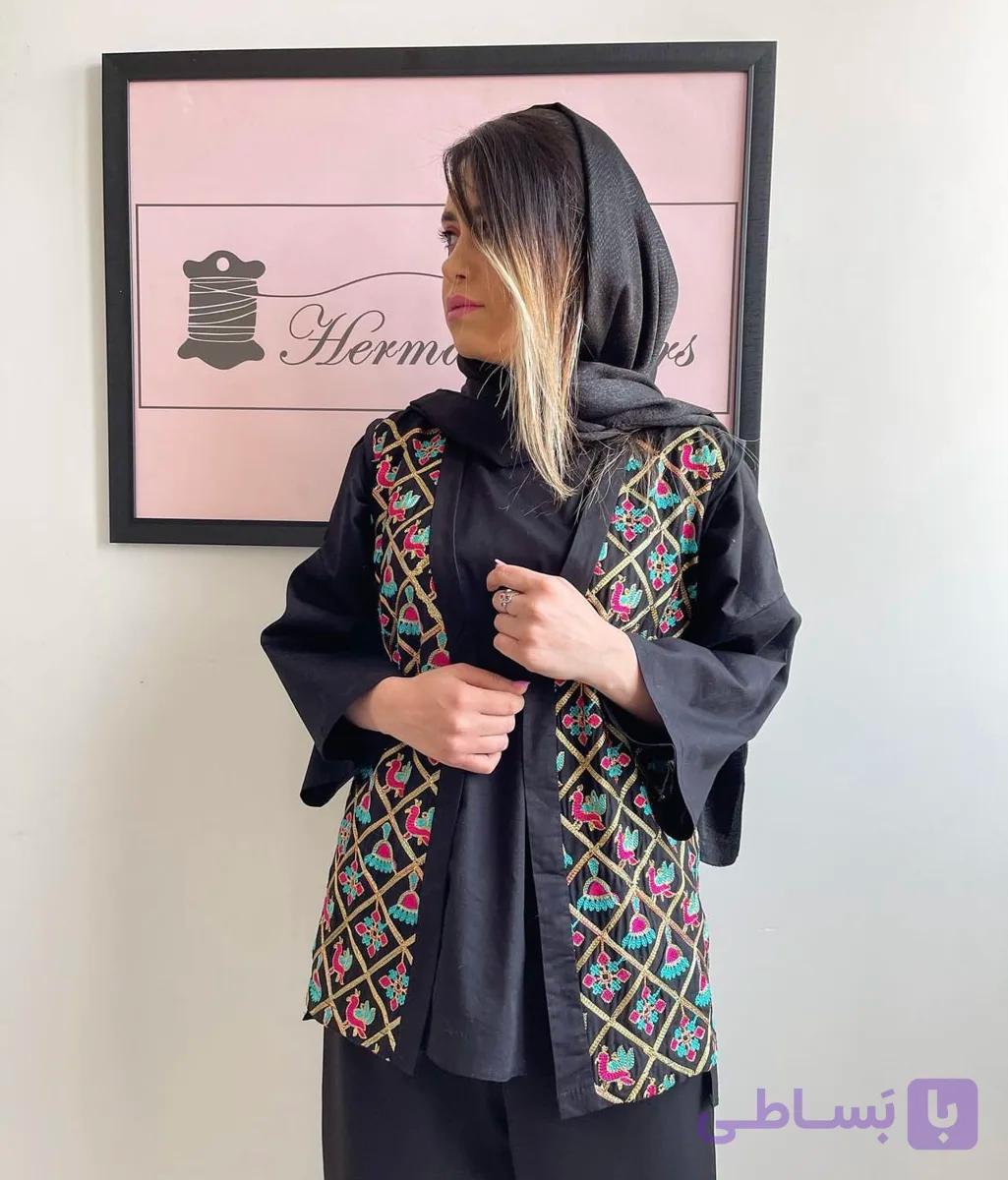 ست وست و شومیز سوزندوزی