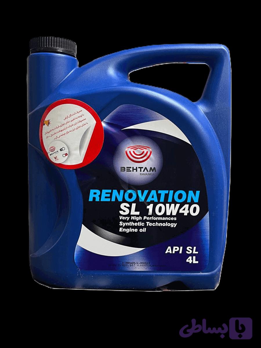 روغن موتور بهتام رنوویشن 10W40 SL- حجم 5لیتر