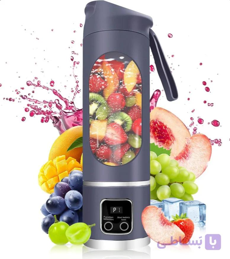 شیکر ۱۲ تیغه شارژی و اسموتی ساز اورجینال HS-860|شیکر مناسب باشگاه، کمپینگ و محل کار