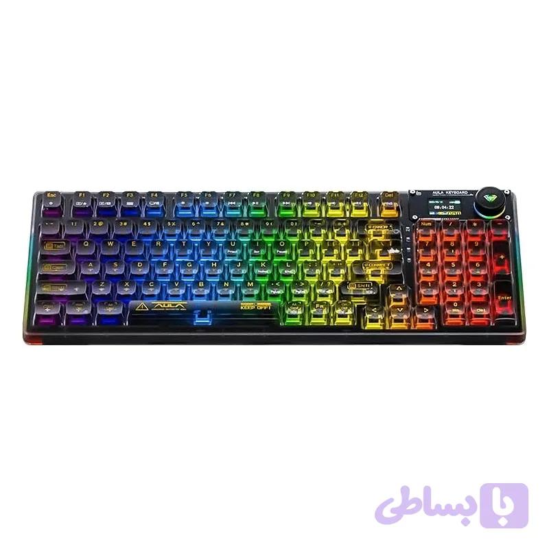 کیبورد مخصوص بازی آئولا مدل F98 Pro بی سیم — تصویر 1