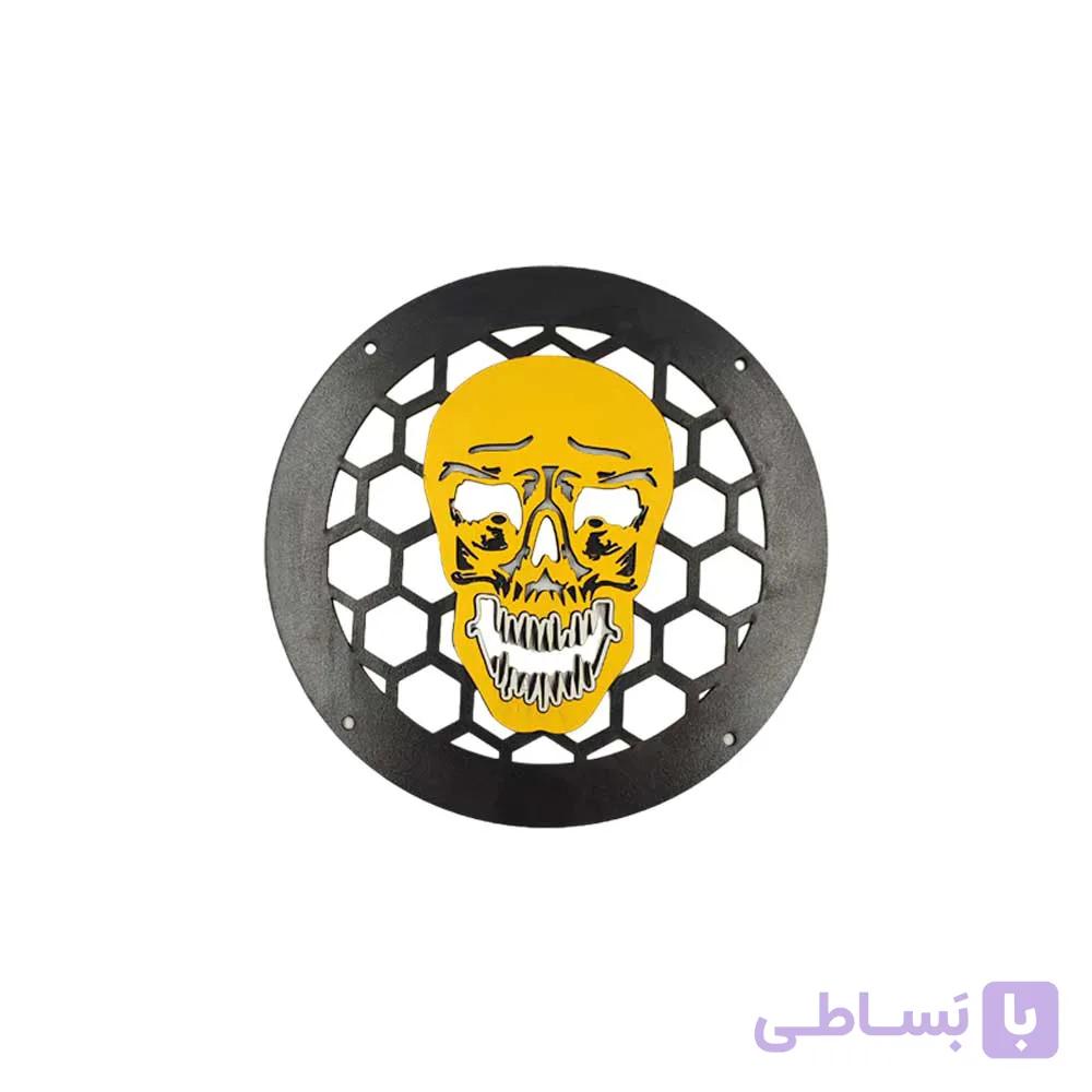 قاب میدرنج چوبی طرح جمجمه کله گاوی 6 اینچ رسا — تصویر 1