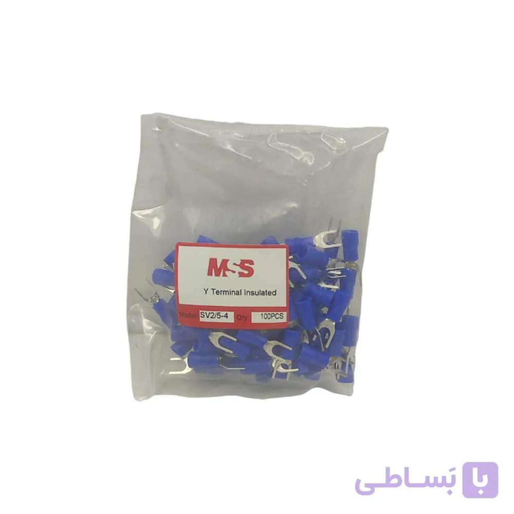 سرسیم دوشاخ (U) مسی روکش دار سایز 4 — تصویر 1
