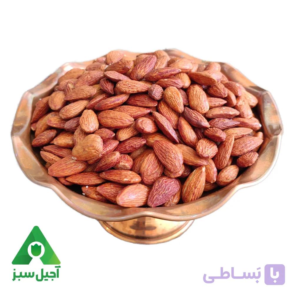 خرید مغز بادام درختی شور شده نمکی لیمویی آجیل سبز — تصویر 1