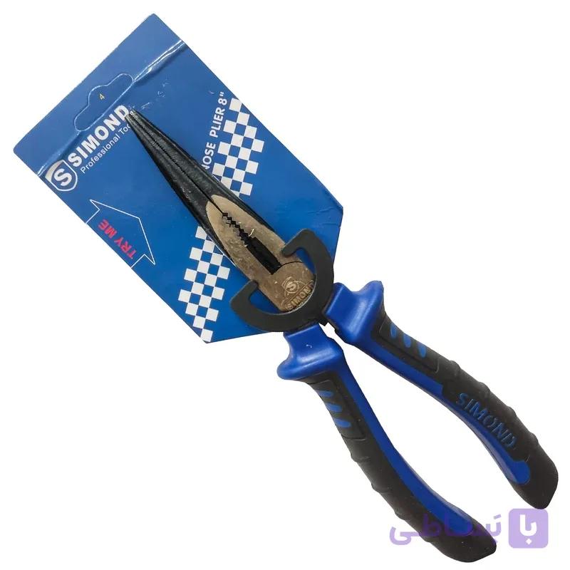 انبر دم باریک سایموند مدل QSS TR PMP – 08 سایز 8 اینچ — تصویر 1