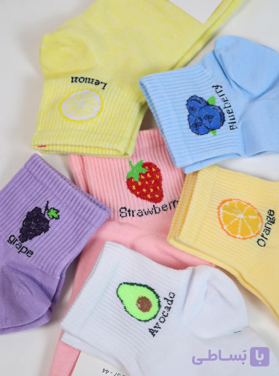 جوراب میوه ای نیم ساق