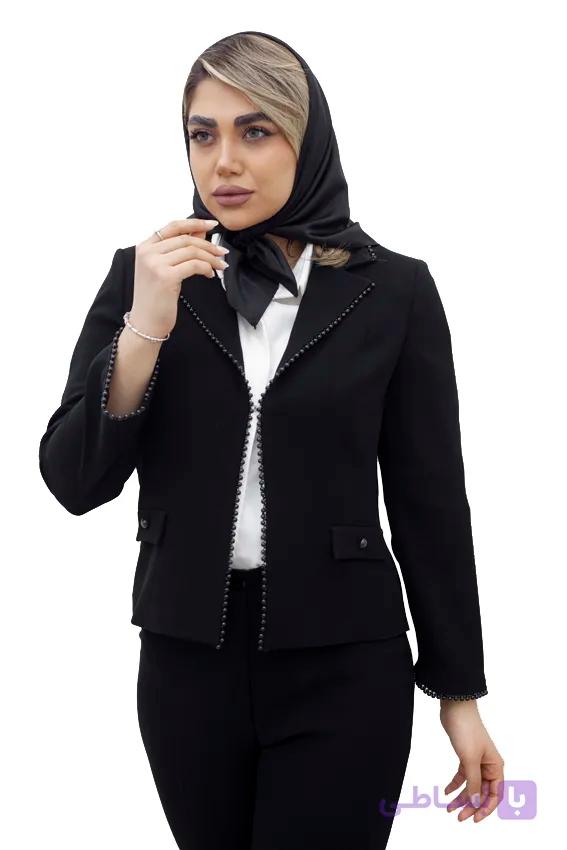 کت وشلوار مروارید یقه انگلیسی — تصویر 1