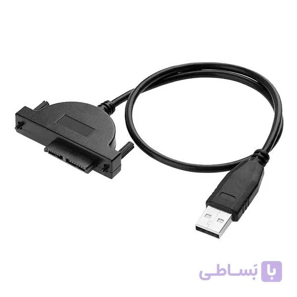 کابل تبدیل SATA به USB مدل DDUS001 مناسب برای درایو دی وی دی اکسترنال — تصویر 1