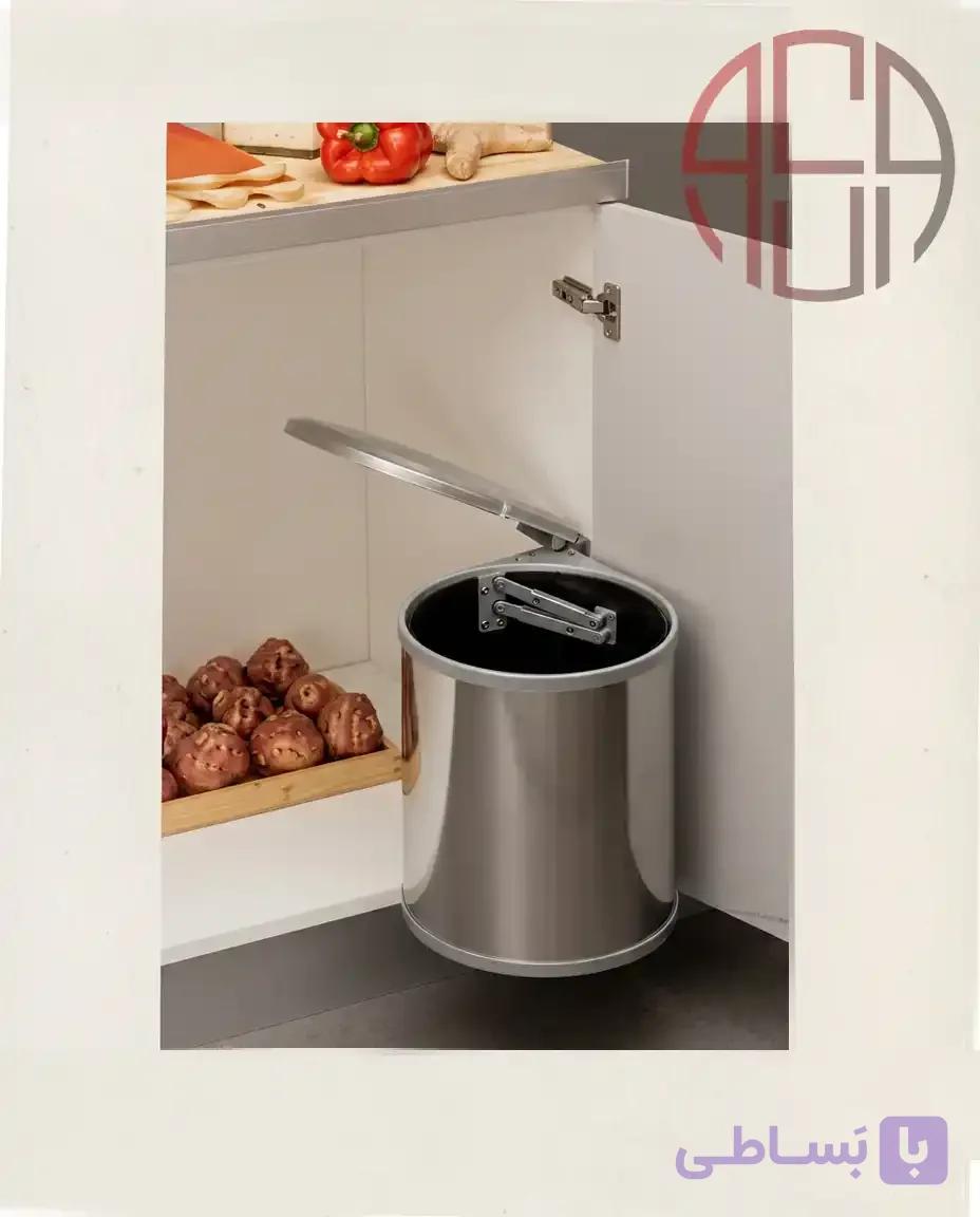 سطل زباله توکار رومانا پلاستیک ایتالیا کد 272