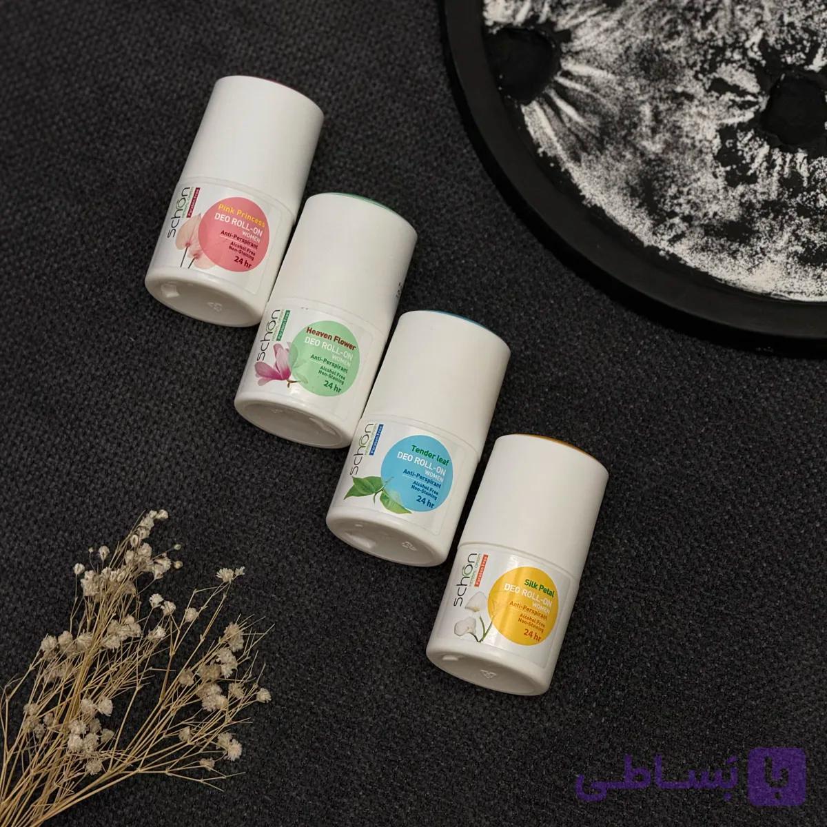 مام شون  Schon  ضد تعریق چهار رایحه زنانه حجم 50 میلی لیتر