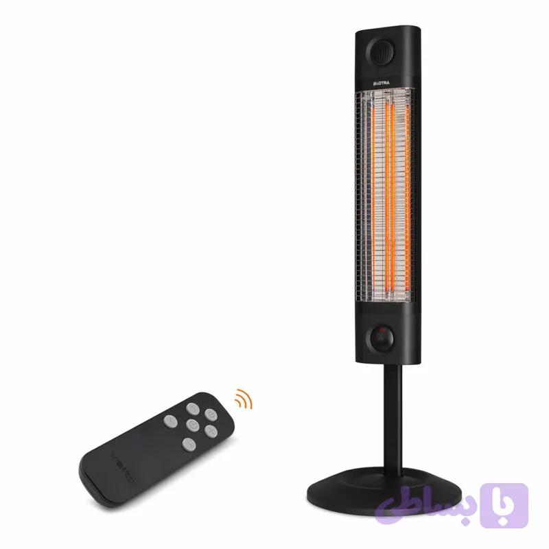 هیتر تابشی برقی ایستاده لوترا Lotra مدل CH2500RE مشکی — تصویر 1