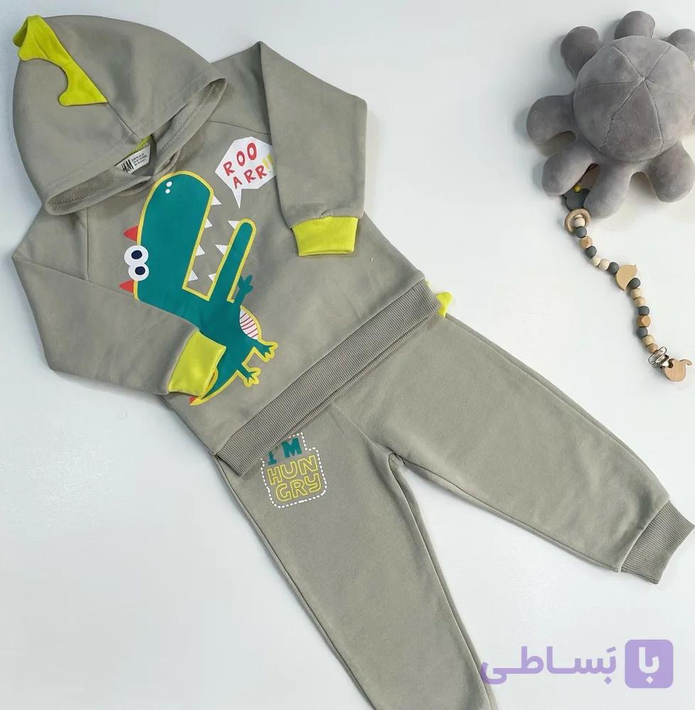 ست هودی و شلوار پسرانه توو کرکی — تصویر 1