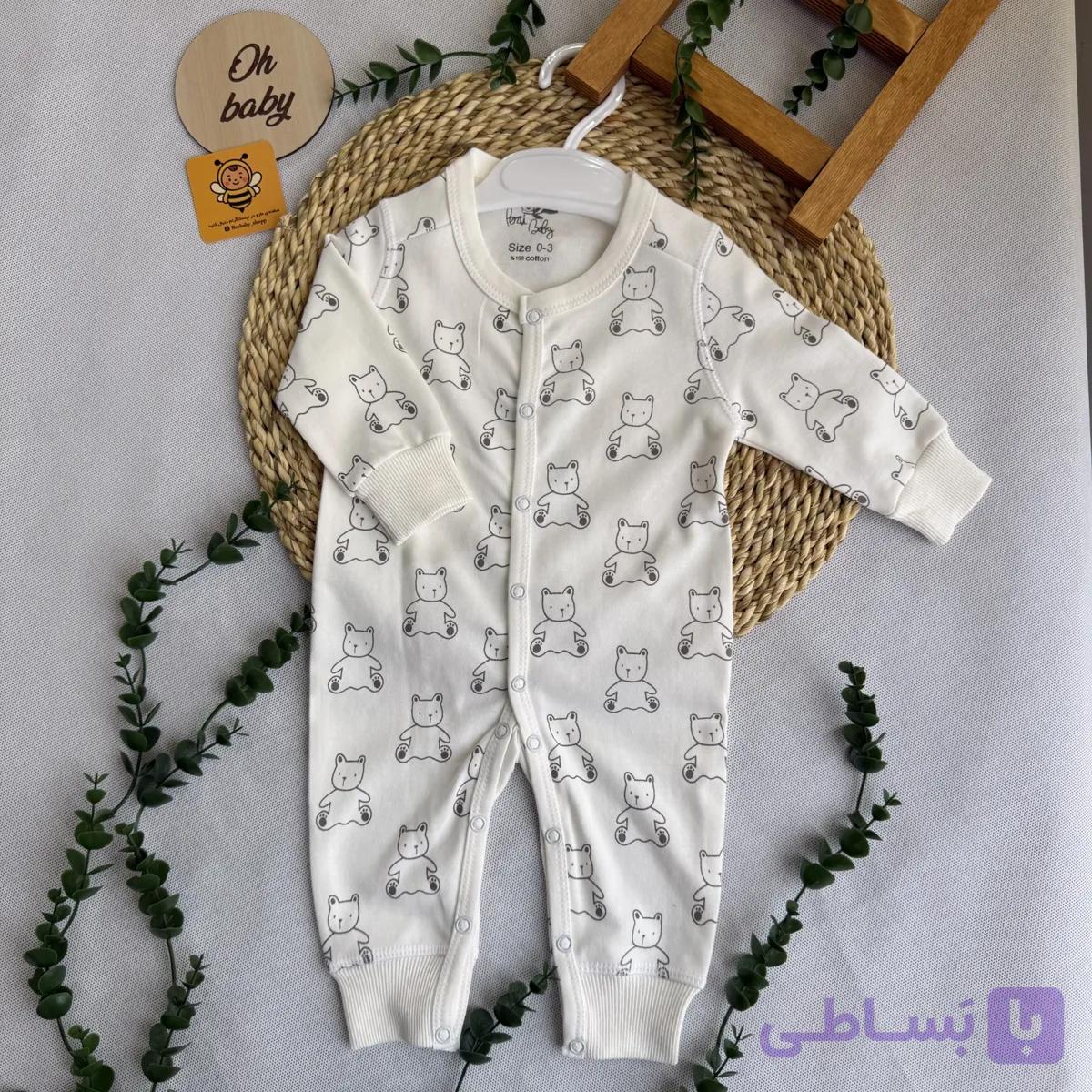 سرهمی نوزادی طرح خرسی — تصویر 1