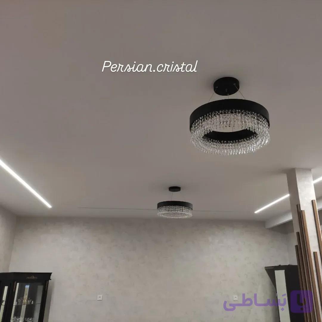 لوستر اسپریال رینگی سایز ۵۰ سانت