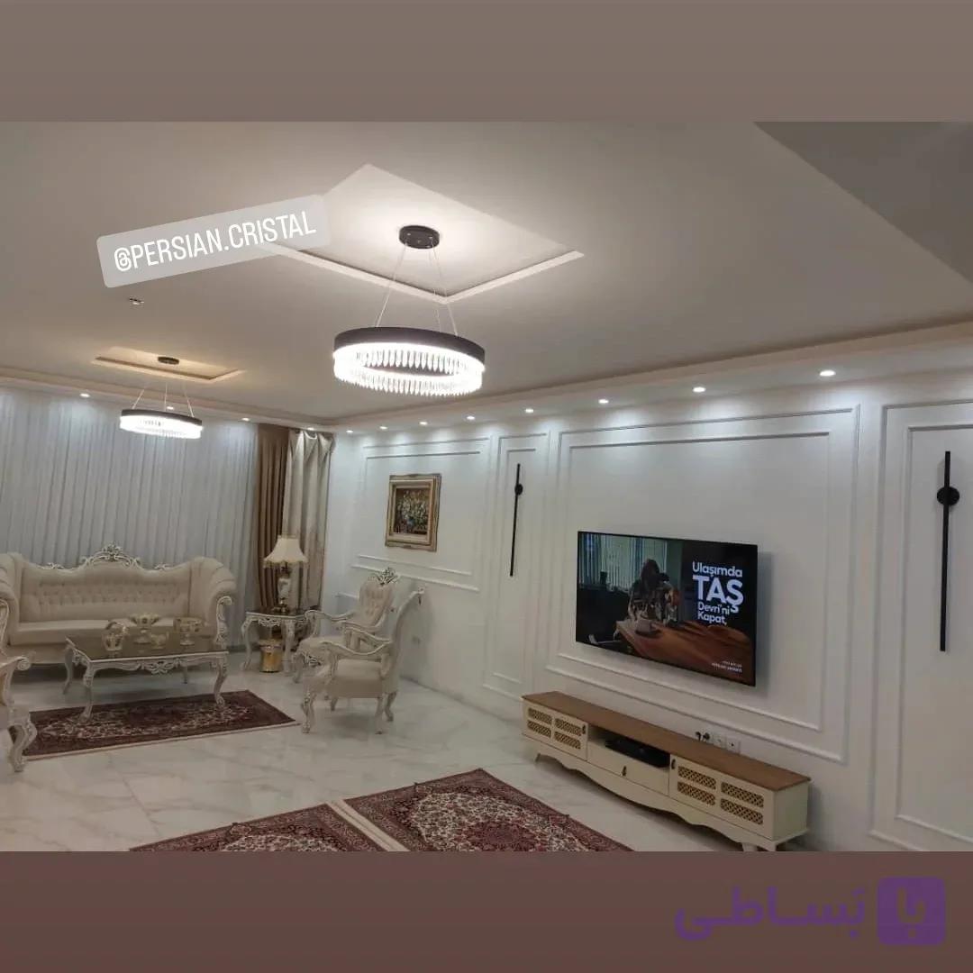 لوستر اسپریال مدرن سایز ۶۰ سانت