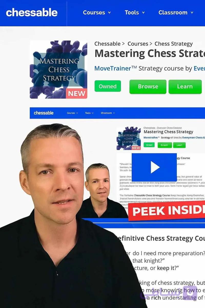 Mastering Chess Strategy | کامل‌ترین دوره ویدئویی آموزش استراتژی شطرنج جهان از GM Johan Hellsten