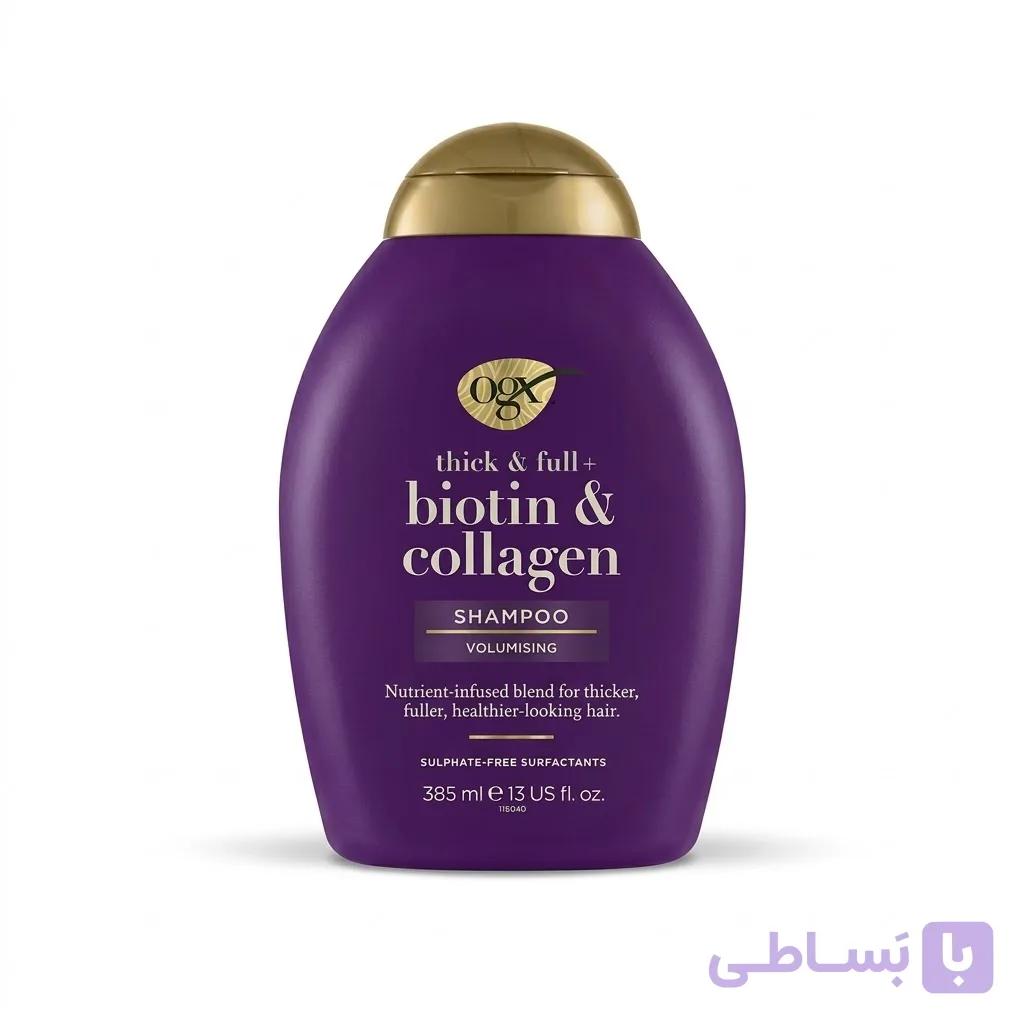 شامپو OGX Biotin Collagen بیوتین و کلاژن تقویت کننده مو — تصویر 1