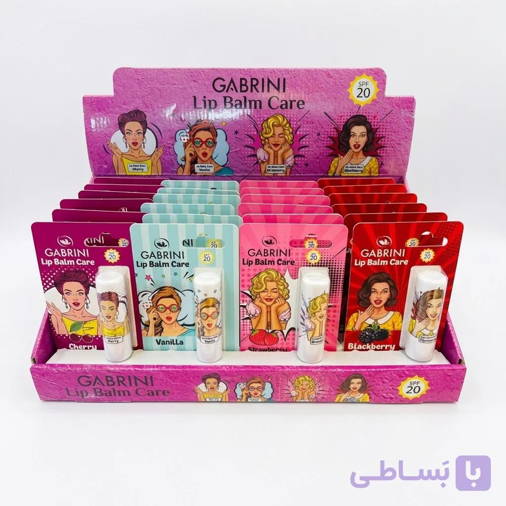 بالم لب گابرینی SPF20 مرطوب کننده با 4 طعم — تصویر 1