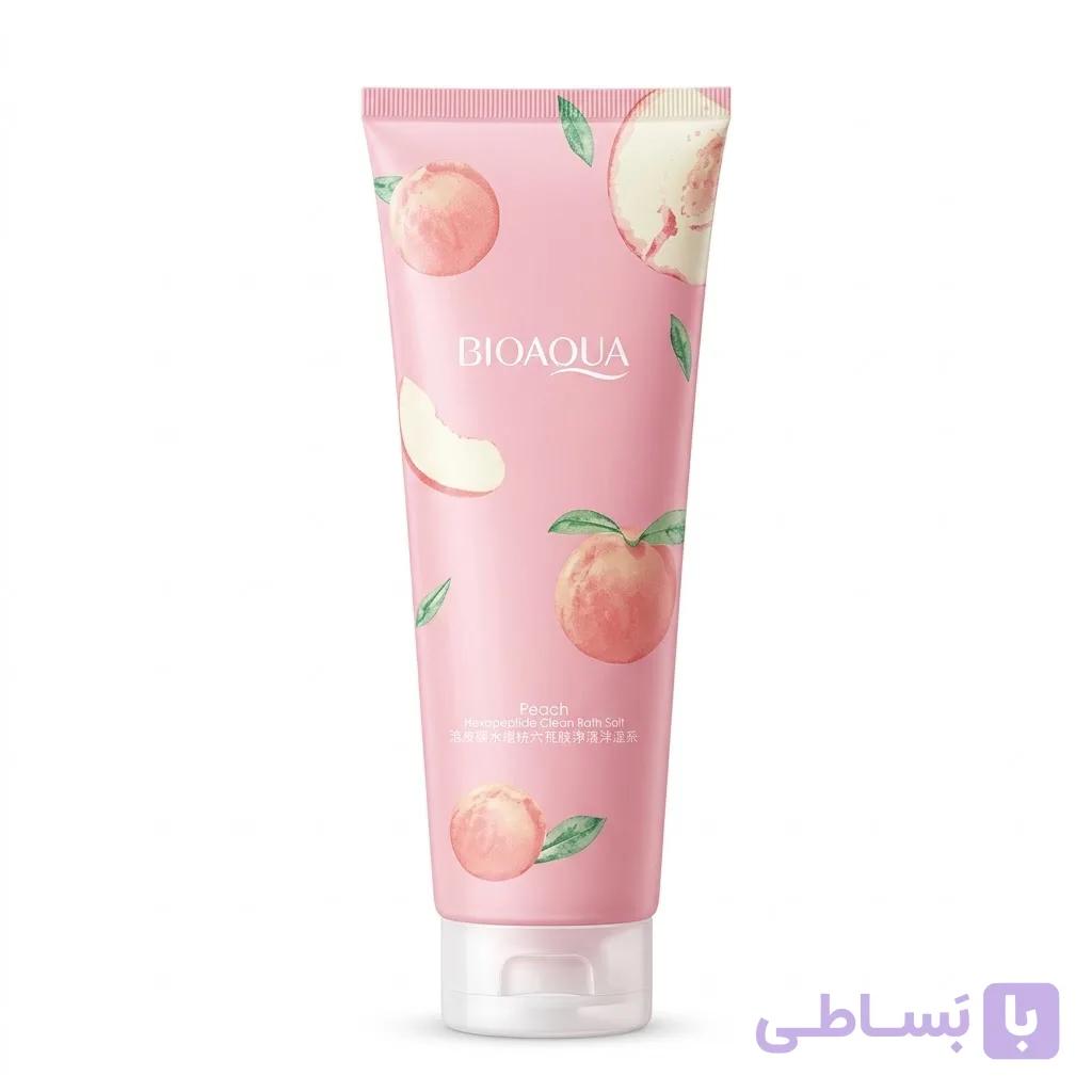 نمک بدن هلو بیوآکوا Bioaqua حاوی نمک دریا 250 گرم — تصویر 1