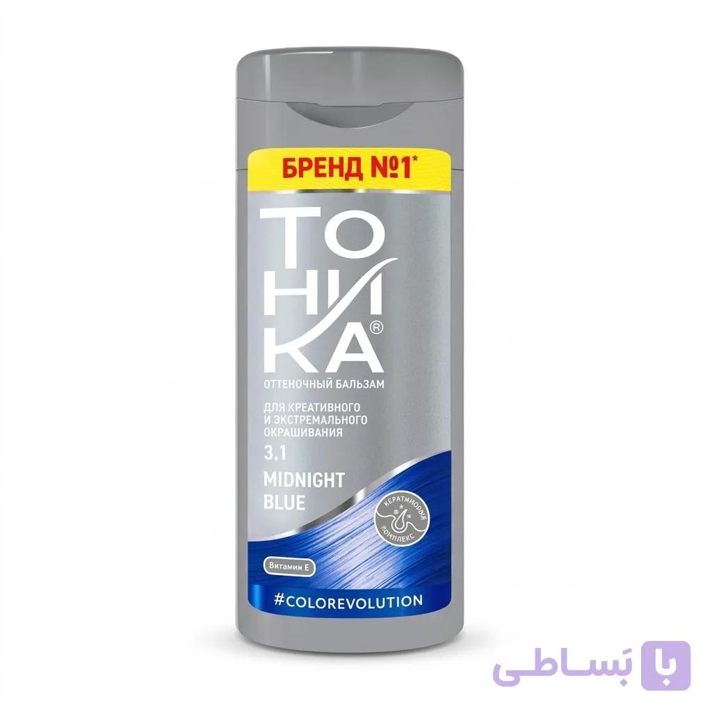 شامپو رنگ تونیکا 3.1 آبی تیره حجم 150 گرم — تصویر 1