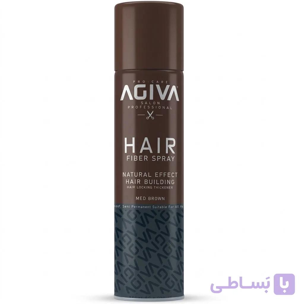 اسپری پرپشت کننده مو آگیوا قهوه‌ای 150 گرم — تصویر 1