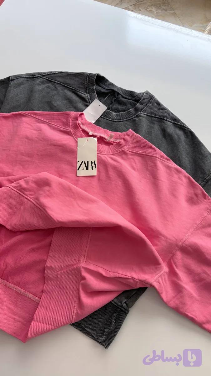 تیشرت باکسی زارا 🩶🎀
