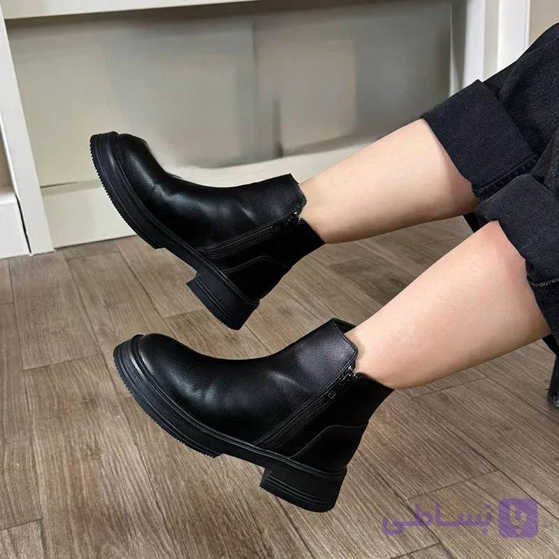 نیم بوت زنانه دو طرف زیپ تیارا N3 — تصویر 1