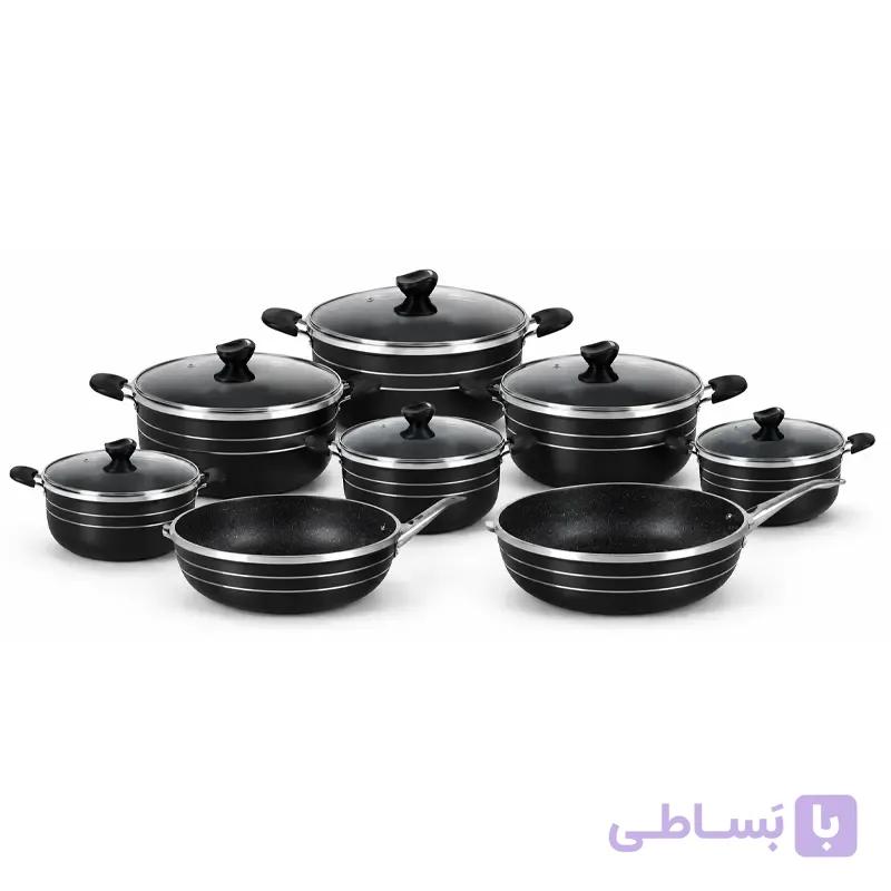 سرویس قابلمه  گرانیت 14 پارچه بلینا BELINA — تصویر 1