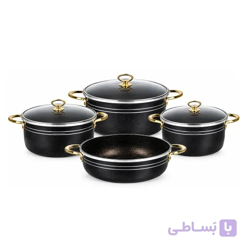 سرویس قابلمه و تابه گرانیتی 7 پارچه آپی نات — تصویر 1