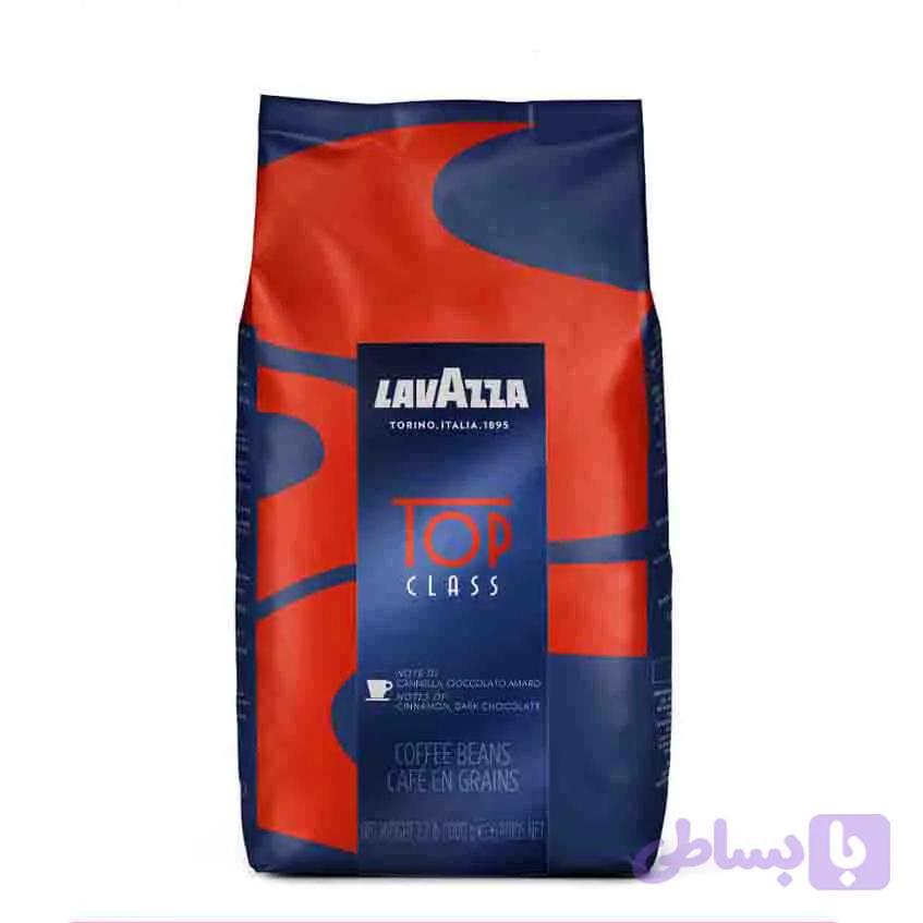 دانه قهوه لاوازا مدل تاپ کلاس اصل بسته 1 کیلویی