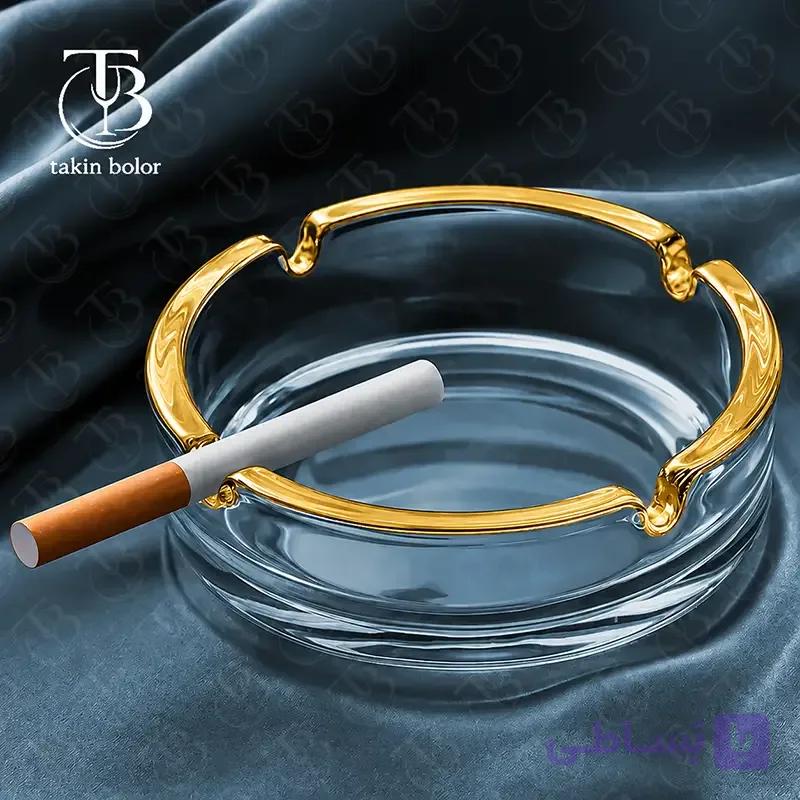 زیر سیگاری بلینک مکس – مدل KTG7017 – لب طلا — تصویر 1
