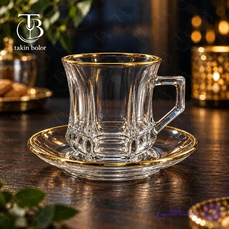 فنجان نعلبکی بلینک مکس – مدل KTZB144 – لب طلا — تصویر 1