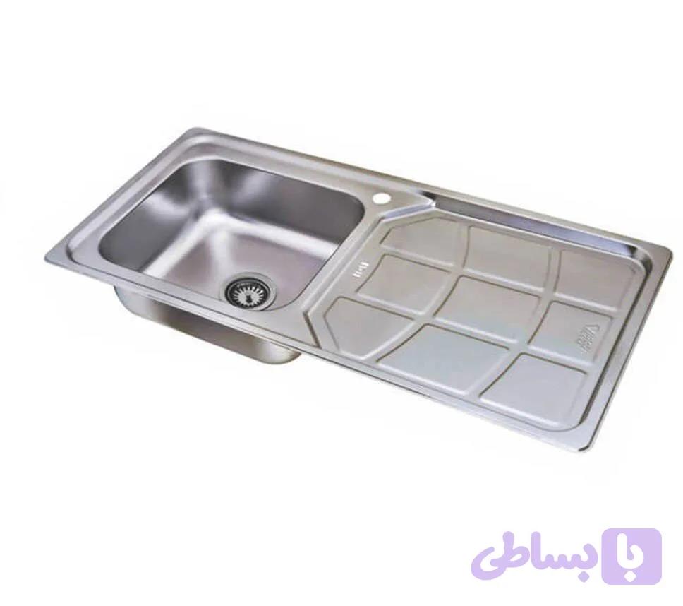 سینک استیل توکار 50*100 مدل SA45 نگین الماس