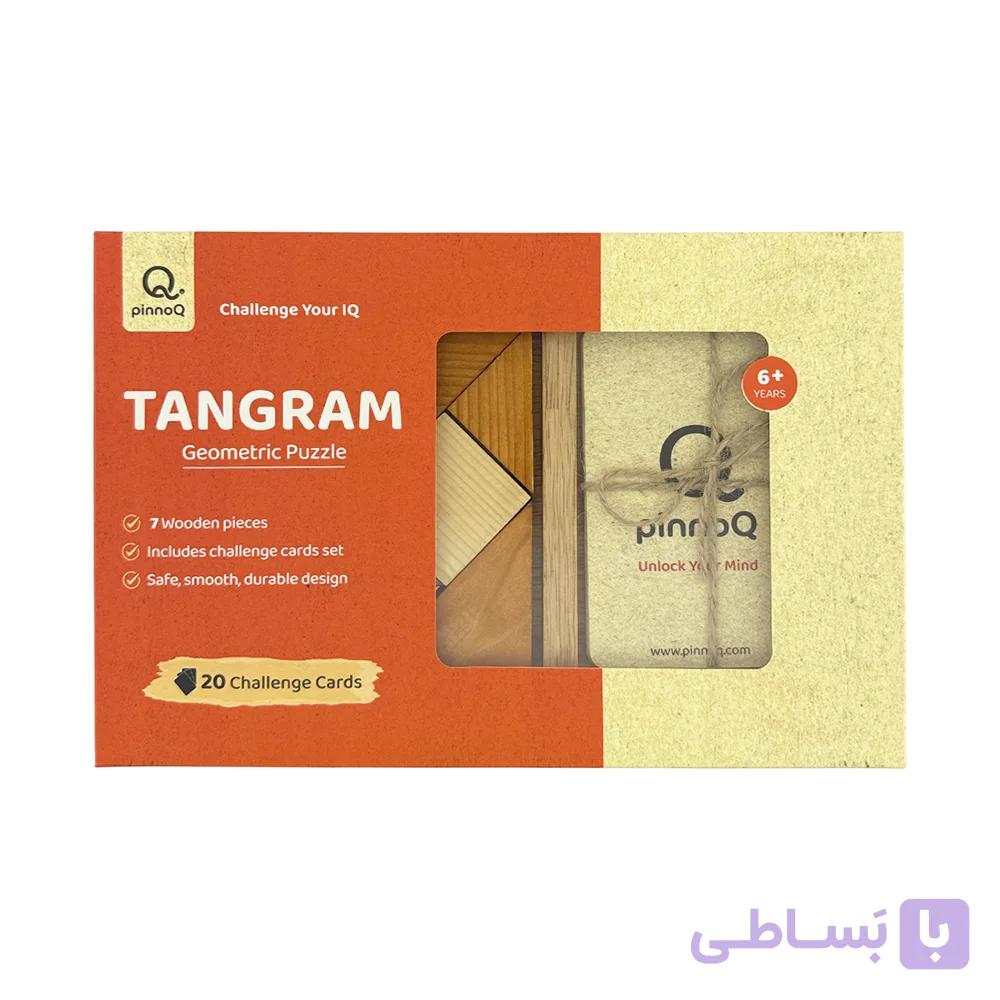 پازل چوبی تانگرام ساده — تصویر 1
