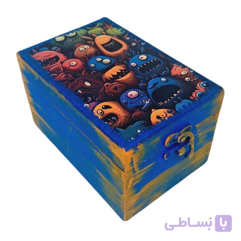 جعبه چوبی طرح هیولا — تصویر 1