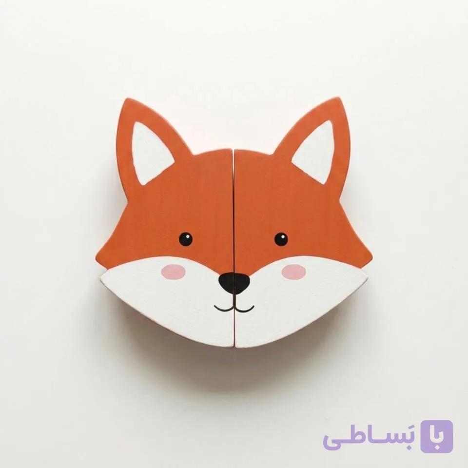 دستگیره چوبی کمد طرح روباه — تصویر 1