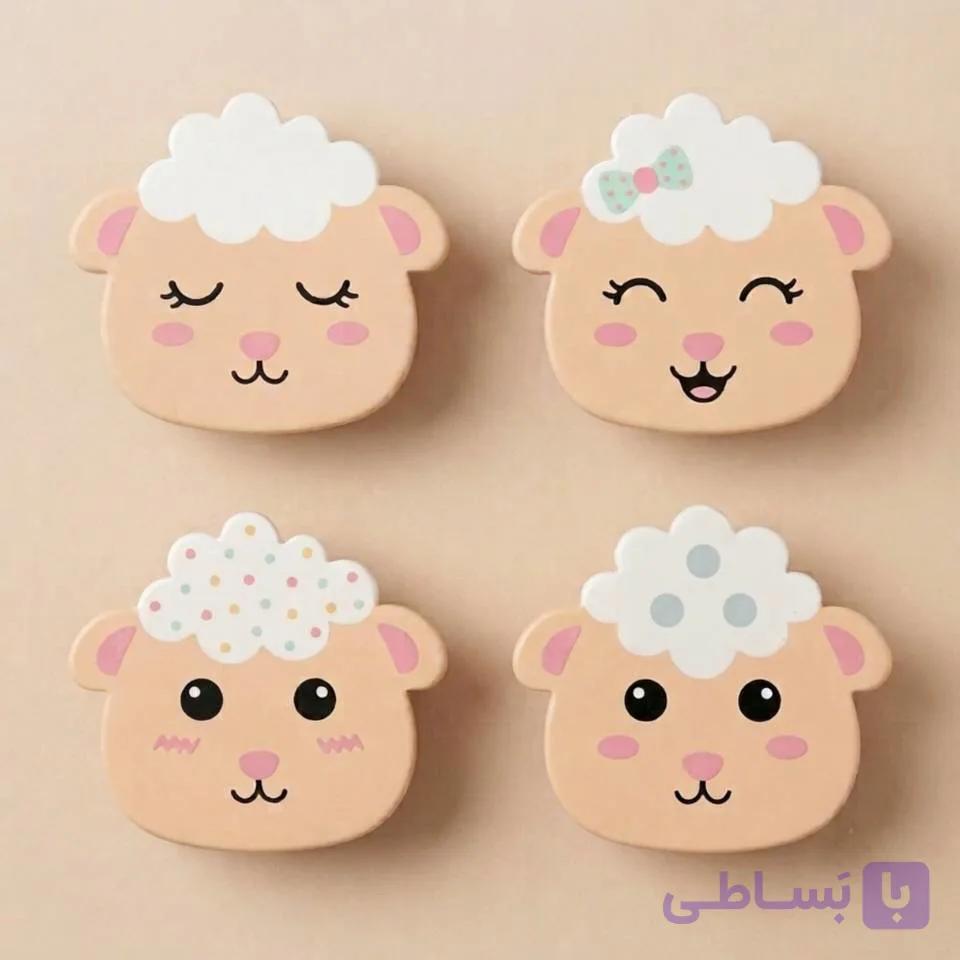 دستگیره چوبی طرح گوسفند — تصویر 1
